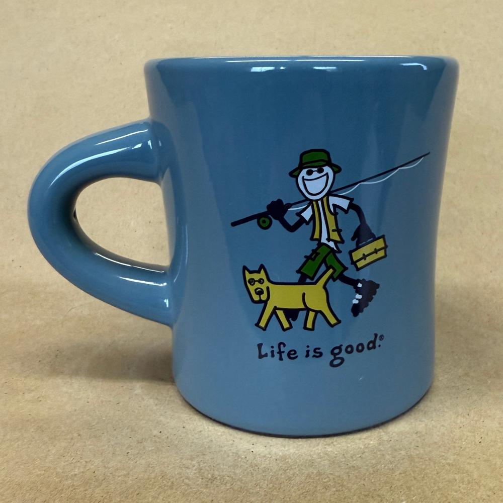 Life is Good Fisherman and Dog Do What You Like Mug